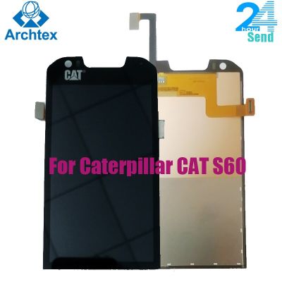 สำหรับ Cat รถตีนตะขาบ S60ตัวแสดงอ่านแอลซีดีหน้าจอสัมผัส Digitizer เครื่องมือประกอบ1280x720p 4.7นิ้ว
