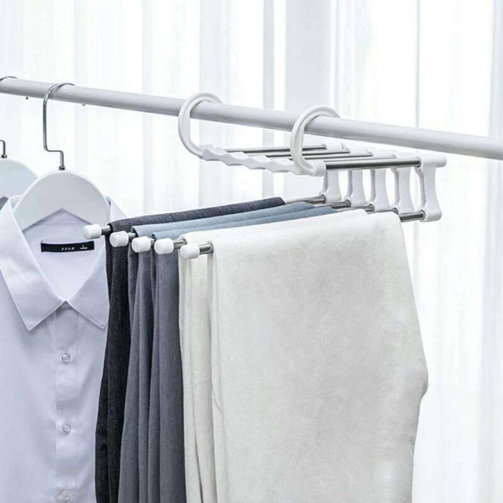 stainless-steel-multi-function-five-in-one-hanger-pants-rack