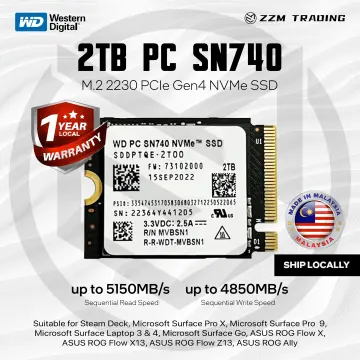 SSD Western Digital WD SN740 2TB M.2 2230 Gen4 PCIe 4.0 X4 NVMe