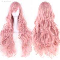 Soowee 80cm Synthetic Hair Long Curly Cosplay Wig Black Pink Red Green Wigs Party Hairpieces Headwear Halloween Costume Wigs [ Hot sell ] Toy Center 2