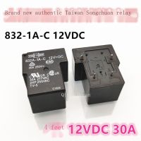 2022ล่าสุด1ชิ้นจุดใหม่832A-1A-C 12VDC ั้kawa รีเลย์12V 30A 4ฟุตปกติเปิด T90 F-C