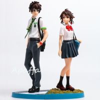 Action FiguresZZOOI 22cm Anime Figure Toys Your Name Tachibana Taki Miyamizu Mitsuha PVC Action Figure Toys Collection Model Gift Doll Action Figures