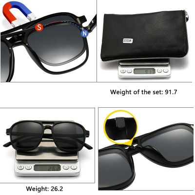 Irregular Vintage Glasses Frame Women Men 6 in1 Clip On Polarized Sunglasses Magnetic 2022 Optical Colorful Eyeglasses