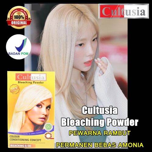 PROMO Cat rambut cultusia bleaching 0/00 bleching powder rambut yang