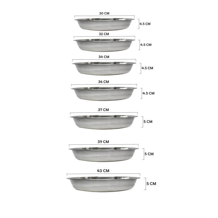 rrs-ถาด-ถาดก้นลึก-ถาดสแตนเลส-ถาดสแตนเลสก้นลึก-พรีเมี่ยม-มีให้เลือก-7-ขนาด-30-32-34-36-37-39-43-cm