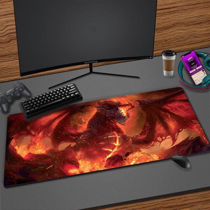 2023 World of Warcraft Dragon Mouse Pad XXL Gaming Mousepad Large Anti