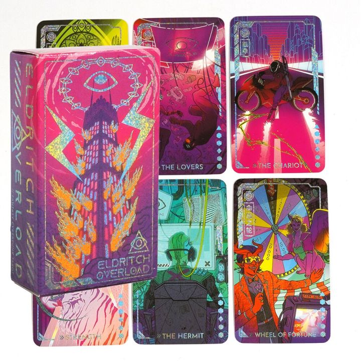 2023 New Eldritch Overload Fantasy Cyberpunk Tarot Deck Fortune Telling ...