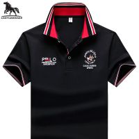 Polo Shirt mens Summer New Mens Short Sleeve Polo Shirt Embroidered Breathable top men Business Casual Polo Shirt M-3XL 4XL 832 Towels