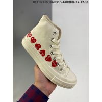 2023 Original [Premium] CDG Play X Chuck Taylor All Stars 1970s Multi Colour Casual LowHigh Top Sneakers