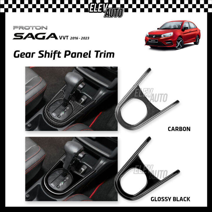 Proton Saga VVT 2016 - 2023 Gear Shift Panel Panel Trim Interior Carbon ...