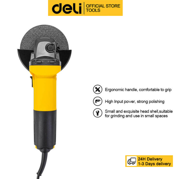 Deli Industrial Angle Grinder Hand Grinder Heavy Duty Grinder (750W