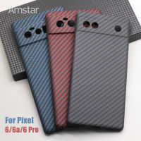 Amstar เคสโทรศัพท์ป้องกันเลนส์ไฟเบอร์คาร์บอนสำหรับ Google Pixel 6 Pro 6a Aramid เคสโทรศัพท์6พิกเซลบางเฉียบป้องกันการตก