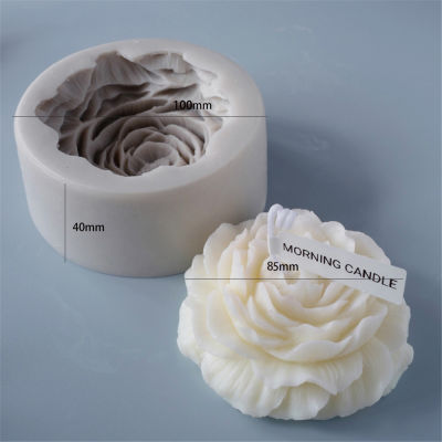 Plaster Handmade Diy Peony Soap Silicone Candle Mold