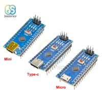 โมดูลควบคุม Atmega328p นาโน3.0บอร์ดควบคุม CH340พัฒนาแฟลชไดรฟ์บอร์ดสำหรับ Arduino USB Mini/Micro/Type-C