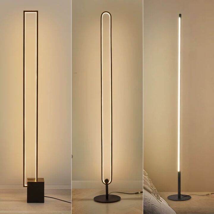 SamSpace Nordic LED Corner Floor Lamp Ikea Style Light Dimmable
