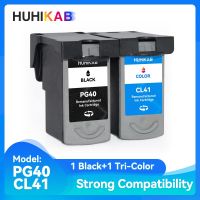 HUHIKAB PG40 Cl41 Ink Cartridge with Clip for Canon PG 40 CL 41 Refillable Ink Cartridge Pixma MP160 MP140 MX300 iP1800 iP1200 Ink Cartridges