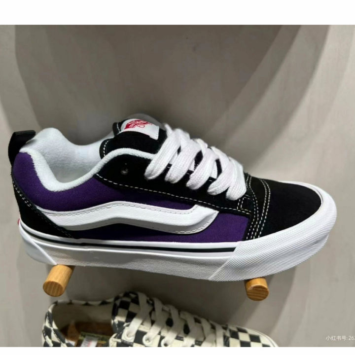 Vans Classics Knu Skool 2023 Big Logo Black and WhitePurple Classic ...