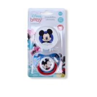 Disney baby จุกนมดูดเล่น พร้อมสายคล้อง Mickey Mouse รุ่น MK 828-1 (สีฟ้า)