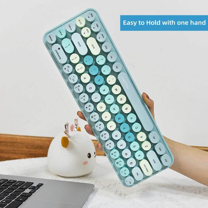 hot-mofii-2-4g-คีย์บอร์ดไร้สายเมาส์-combo-68คีย์-r-round-keyboard-ergonomic-mouse-เหมาะสำหรับเดสก์ท็อปพีซีแล็ปท็อปอุปกรณ์