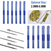 ✺☼ 1 Pair 2-8mm 35cm Stainless Steel Straight Knitting Needles Crochet Hook DIY Sweater Weave Crochet Knitting Needles Accessories