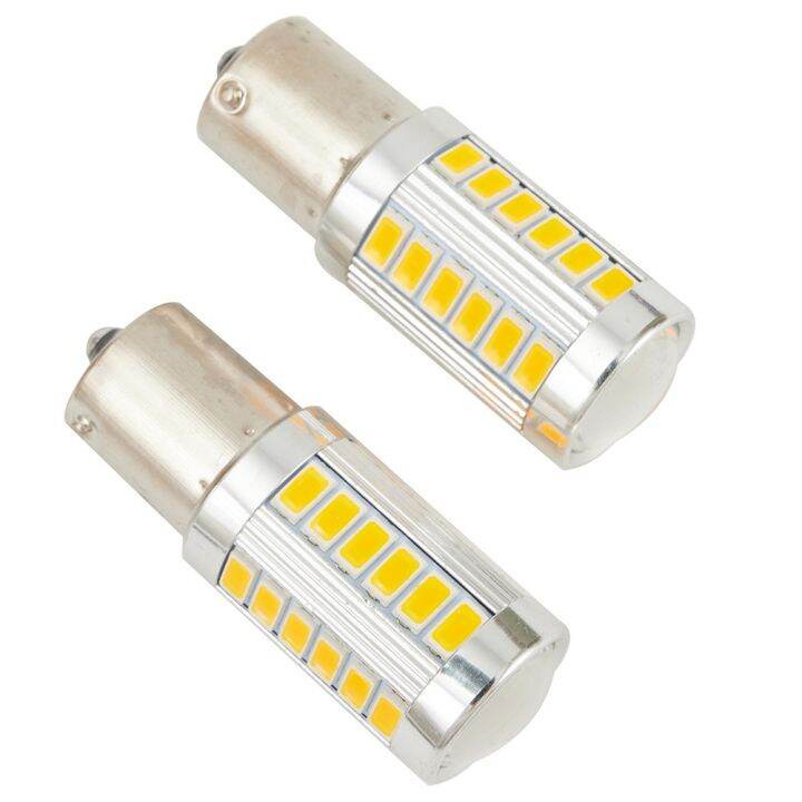 หลอดไฟเลี้ยวไฟสัญญาณ-led-2ชิ้น52x19มม-ไฟกระพริบ-dc-12v-led-พลังงานสูง