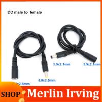 Merlin Irving Shop 7A 12v DC male to female power supply Extension connector Cable Plug Cord wire Adapter for led strip camera 5.5X2.1mm 5.5x2.5mm