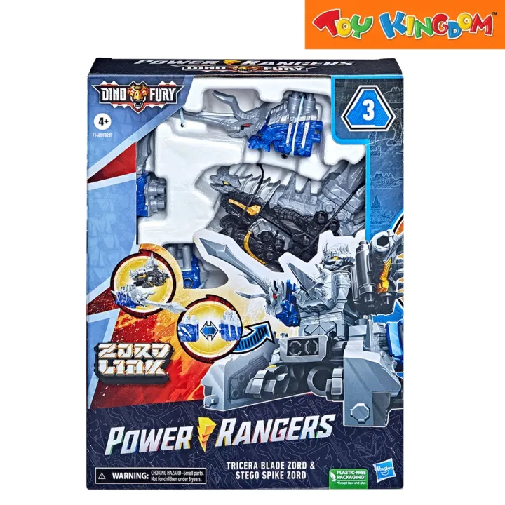 FSTPower Rangers Zord Link Dino Fury Tricerta Blade Zord and Stego ...