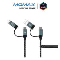 สายชาร์จ Momax One Link 4 in 1 Type-C PD (USB-A/Type-C to Micro USB/Type-C) Cable (1.2M) สายชาร์จซัมซุง สายชาร์จแอนดรอยด์ by Vgadz