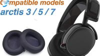 Replacement Earpads Headband Cover For Steelseries Arctis 1/3/5/7/9/PRO Headset Headphones Leather Sleeve Earphone Earmuff