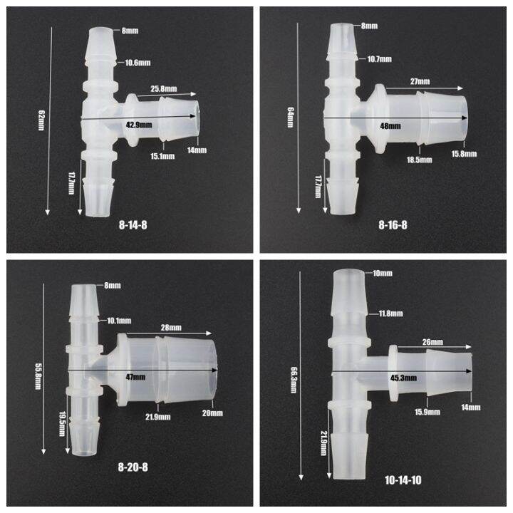 ร้อน-5ชิ้น-ล็อต8-10มิลลิเมตรถึง4-20มิลลิเมตร-pp-ลด-tee-เชื่อมต่อเติมอากาศท่อข้อต่อพิพิธภัณฑ์สัตว์น้ำถังปั๊มลมเครื่องฟอกอากาศหลอดเชื่อมต่อ