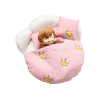 OB11 Doll Toy Bed(Contains Two Pillows) Suitable for DOD/Obitsu11/YMY/GSC Dolls and 1/12 BJD Dolls doll house accessories toys