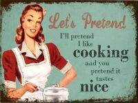 Pretend Cook Vintage Retro ป้ายโลหะดีบุกโปสเตอร์ Plaque Garage Wall Decor New