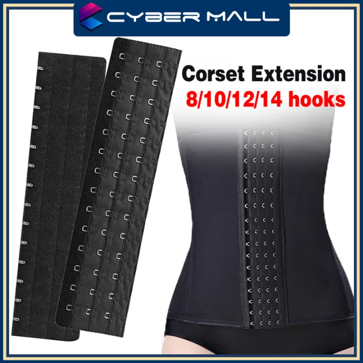Women Underwear Extender Elastic 3 Rows Bra Adjustable Extension Strap Corset Extension Buckle