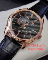 นาฬิกา ORIENT SUN &amp; MOON AUTOMATIC พิงค์โกลด์ รุ่น RA-AK0309B สายหนังสีดำ