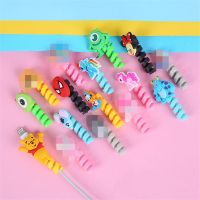 10pcs/lot Disney Spiral Cord Holder Cable Winder USB Cable Earphone Protector Charging line saver For iphone Android