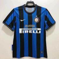 2022 2023 ล่าสุด เสื้อกีฬาแขนสั้น ลายทีมชาติฟุตบอล Inter home 2010 สไตล์วินเทจ ไซซ์ S-XXL AAA