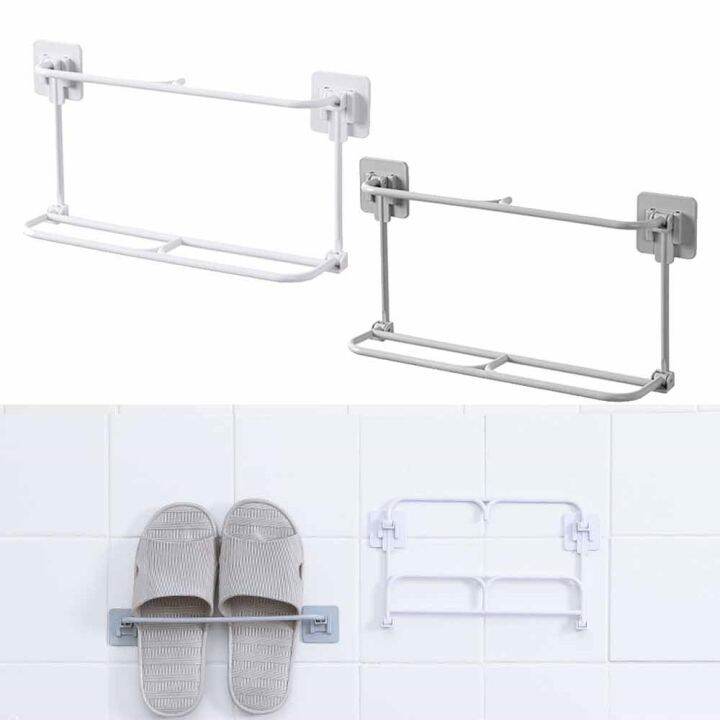 cc-shoes-hanger-slippers-drain-storage-rack-shelf-shoe-hanging-holder-organizer-wall-mounted