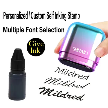 Rubber Stamp Kit DIY Custom Personalized Self Inking Business Address Name  Number Letter Stamp Handicrafts Printing Rubber Stamp