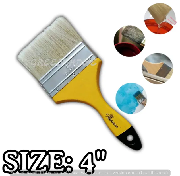 1PCS UTILITY PAINT BRUSH Industrial Paint Brush Wool Pig Hair Brush Long Hair  Paint Brush Wooden Handle (1PCS OF YOUR SELECTED SIZE ONLY, NOT ASSORTED  SIZE) | Lazada PH