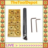 เครื่องกลึง MWLNR08 S20R TheToolDepot การหมุนก้านเหล็กสว่านที่ยึดเครื่องมือ10ชิ้น WNMG080404