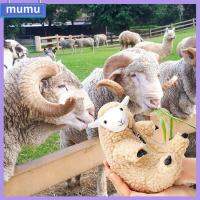 MUMU ของใหม่ ของเล่นตุ๊กตาผ้า ของขวัญที่สร้างสรรค์ ตุ๊กตาขนแกะตัดซิป ตุ๊กตาสัตว์ยัดไส้ ตุ๊กตาโกนแกะ ตุ๊กตาแกะรูปร่าง