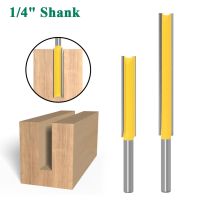 【DT】hot！ 1/4  Shank Cleaning Cutter Wood Double-edged Router Bit Grooving Slotting Milling Tools