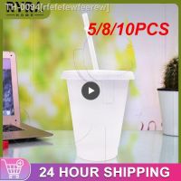 ℗ rfefefewfeerew Copos reutilizáveis mate claros com palha canecas tampa caneca de café copos brancos 700ml 5 unid. 8 10 unid.