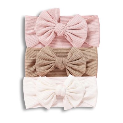 【YF】 1Pc Baby Headbands New Colors Knit Bow Elastic Soft Newborn for Children Turban Infant Kids Girl Hair Accessories