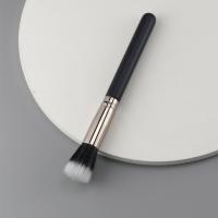 RHEA187 stippling blusher brush with fine light front wool top makeup clear double-layer flat-head single beauty