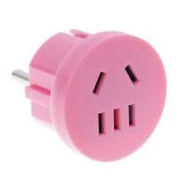 【❖】 Huilopker MALL 1Pcs AU To EU Plug USA AUS To Europe Travel Wall ปลั๊กไฟ AC Wall Charger Outlet Adapter 2 Pin Socket