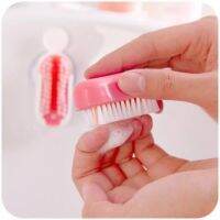 shop29baht Nail Brush with Suction disc แปรงจิ๋วขัดขจัดคราบซอกมือ ติดผนัง