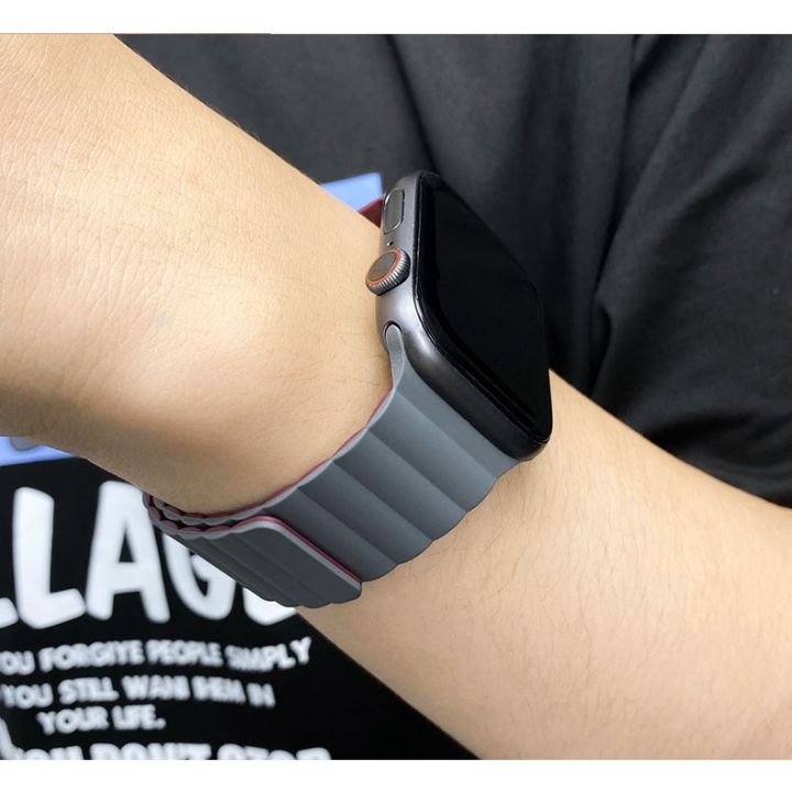 สายรัดข้อมือแม่เหล็กสำหรับ-watch3-xiaomi-redmi-สายรัดสายนาฬิกาซิลิโคนสายรัดข้อมือ-redmiwatch3