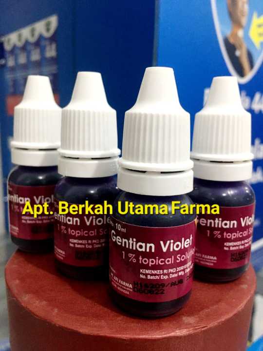 Gentian Violet Ml Untuk Bibir Pecah Dan Sariawan Lazada Indonesia