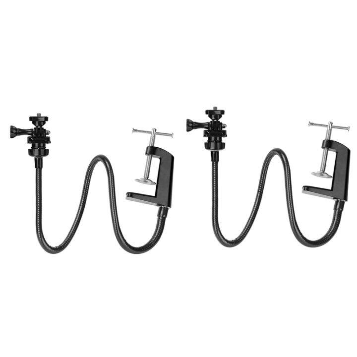 2X cam Stand, Upgraded cam Mount Stand with Flexible Gooseneck